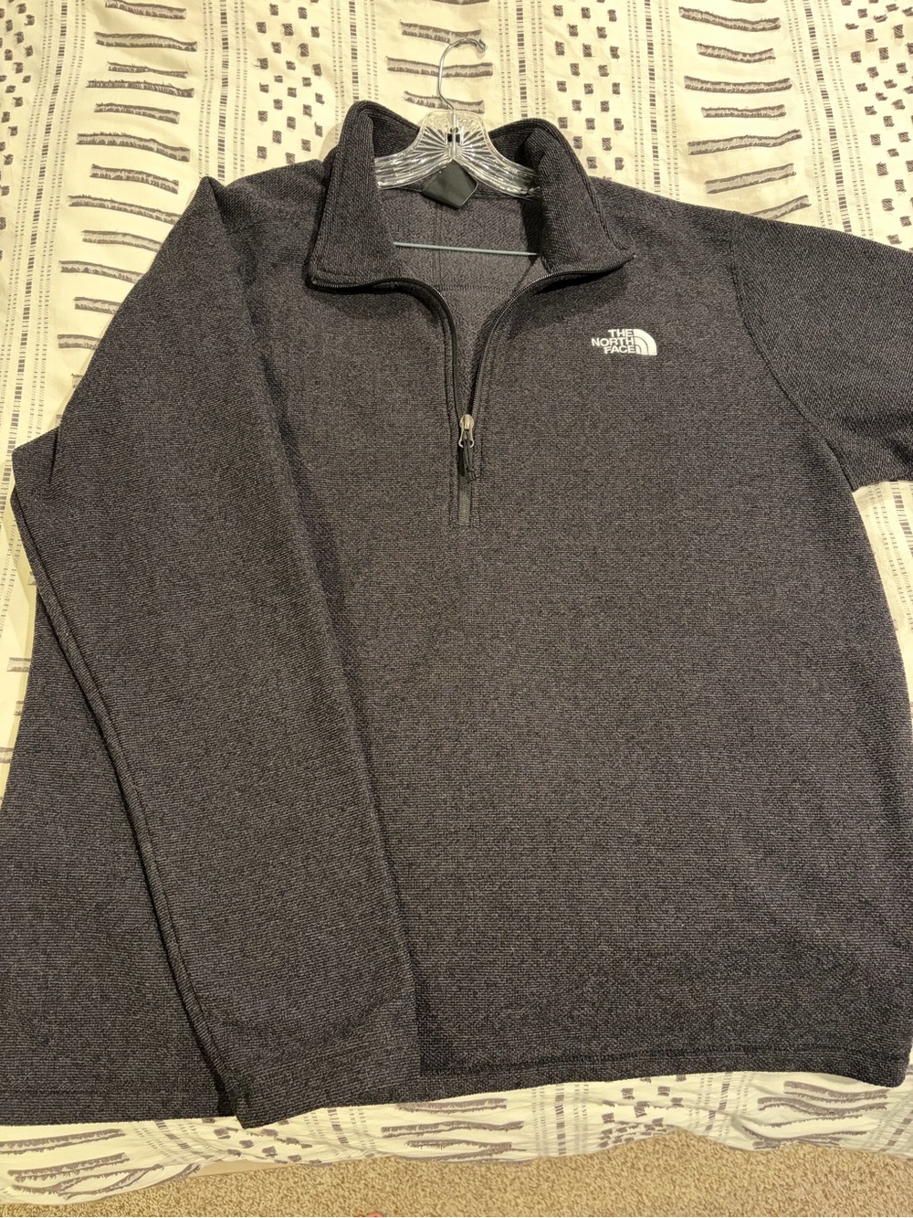 Men’s North Face Half-Zip Sweater Pullover - Charcoal XXL